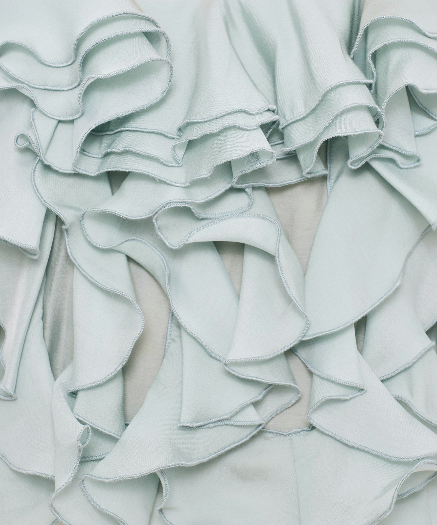 シアーフレアフリルブラウス