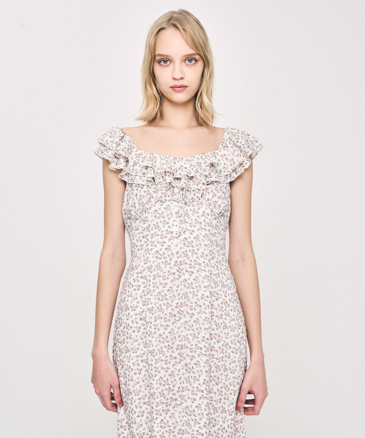 ローズフリルワンピース