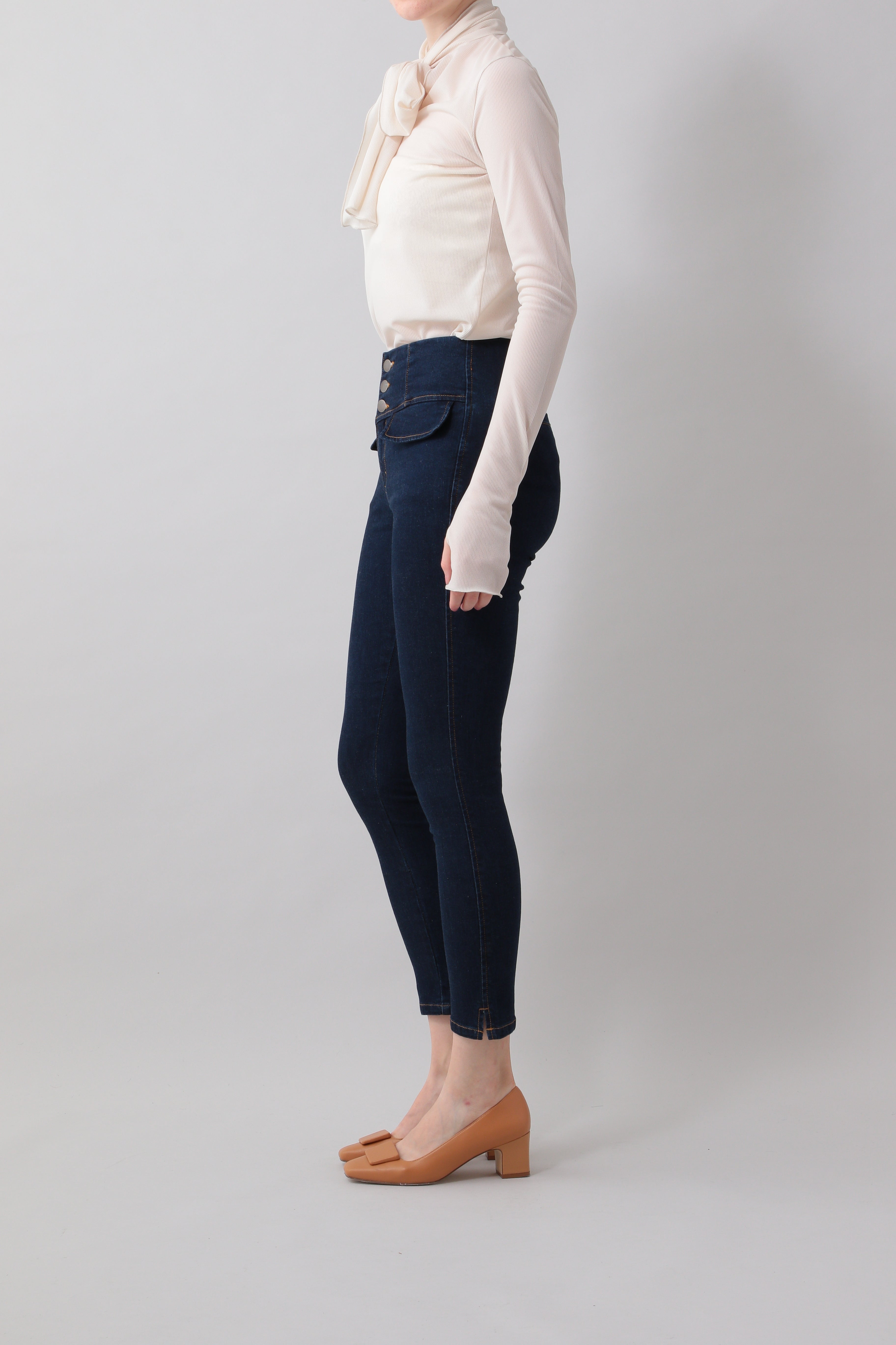 High waist skinny pants