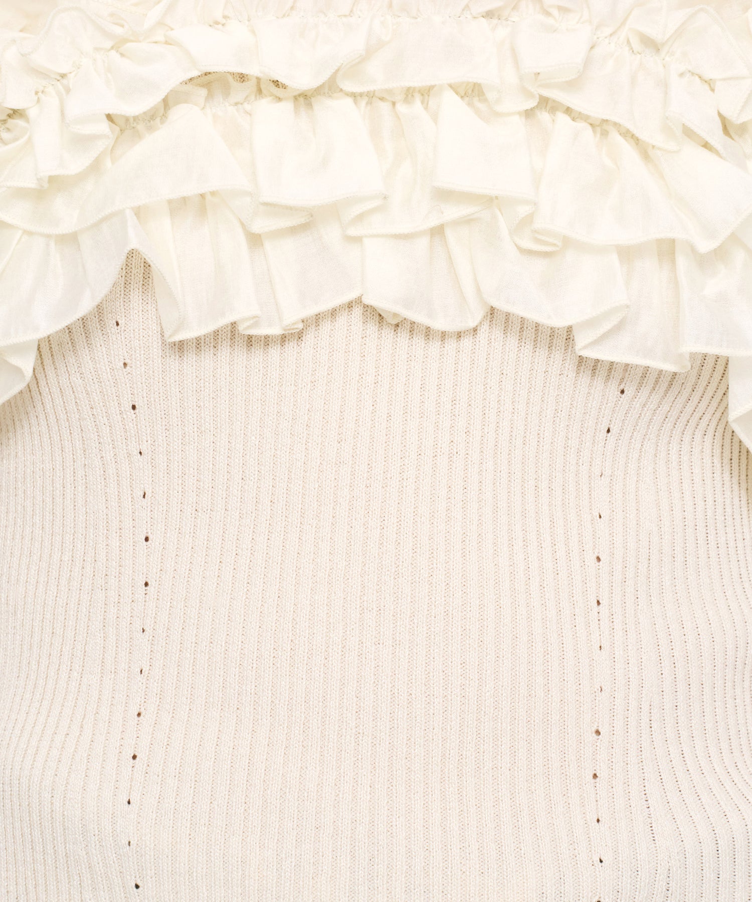 フリル2wayオフショルニット