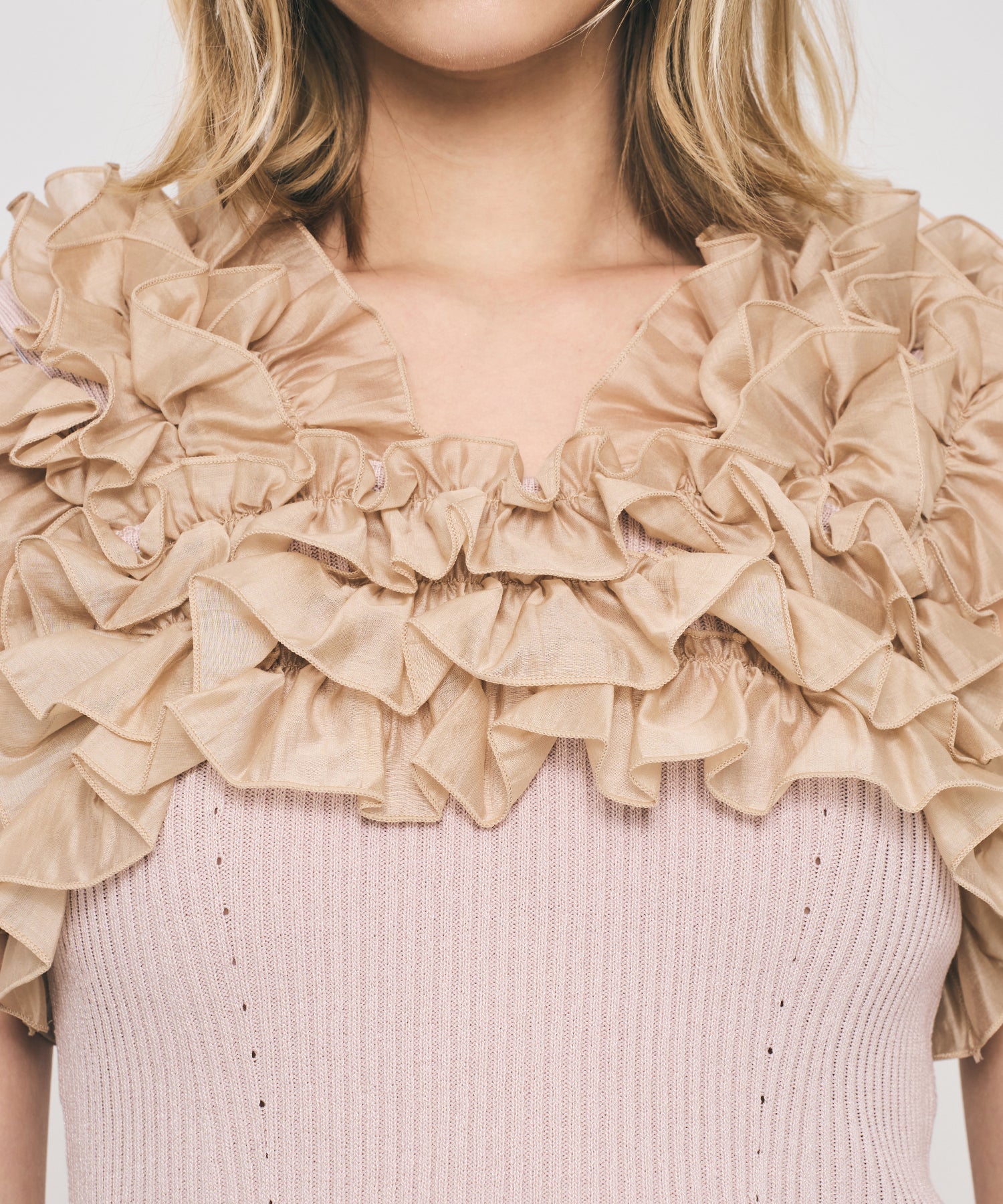 フリル2wayオフショルニット