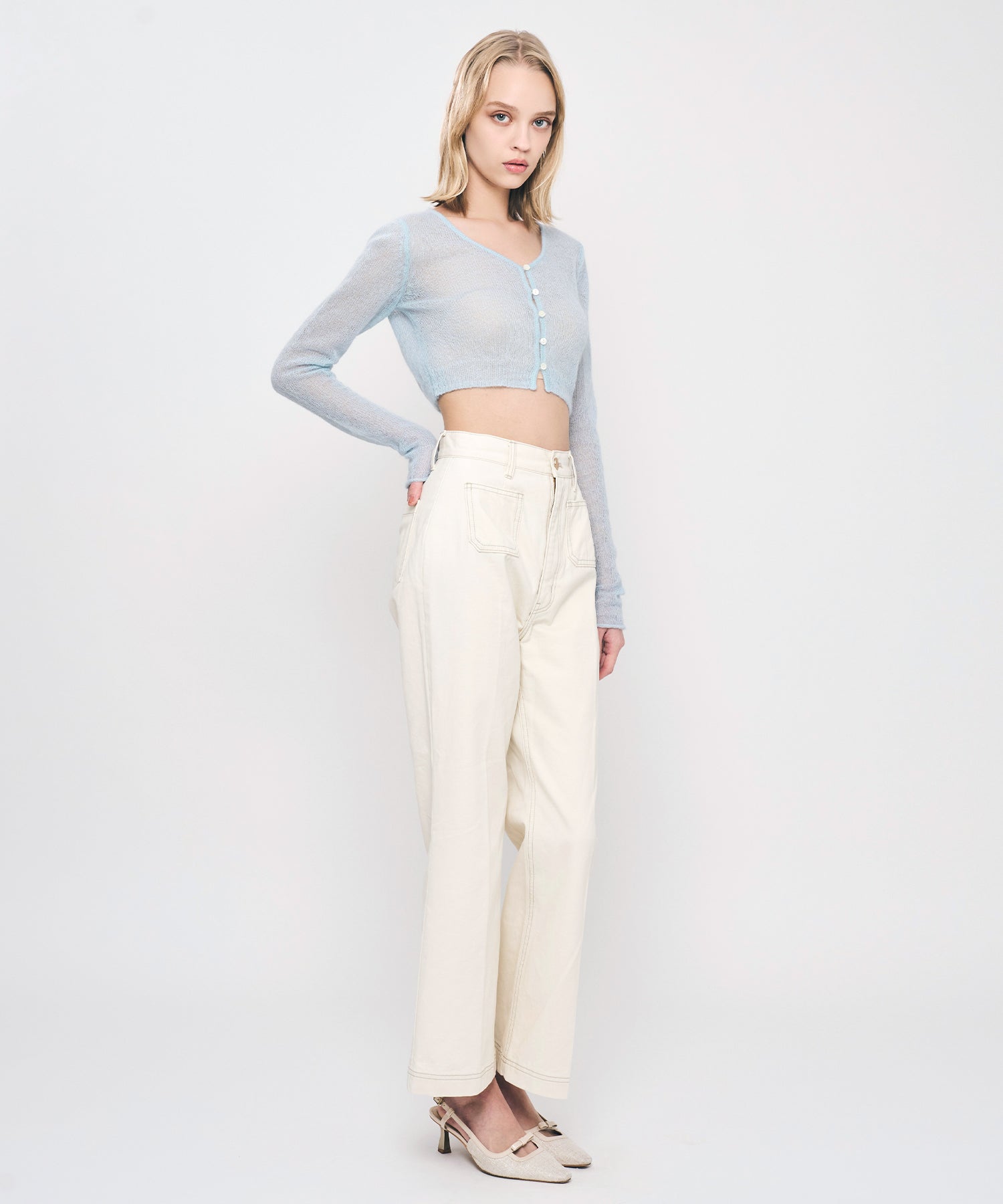 【予約】パッチポケットデニムパンツ