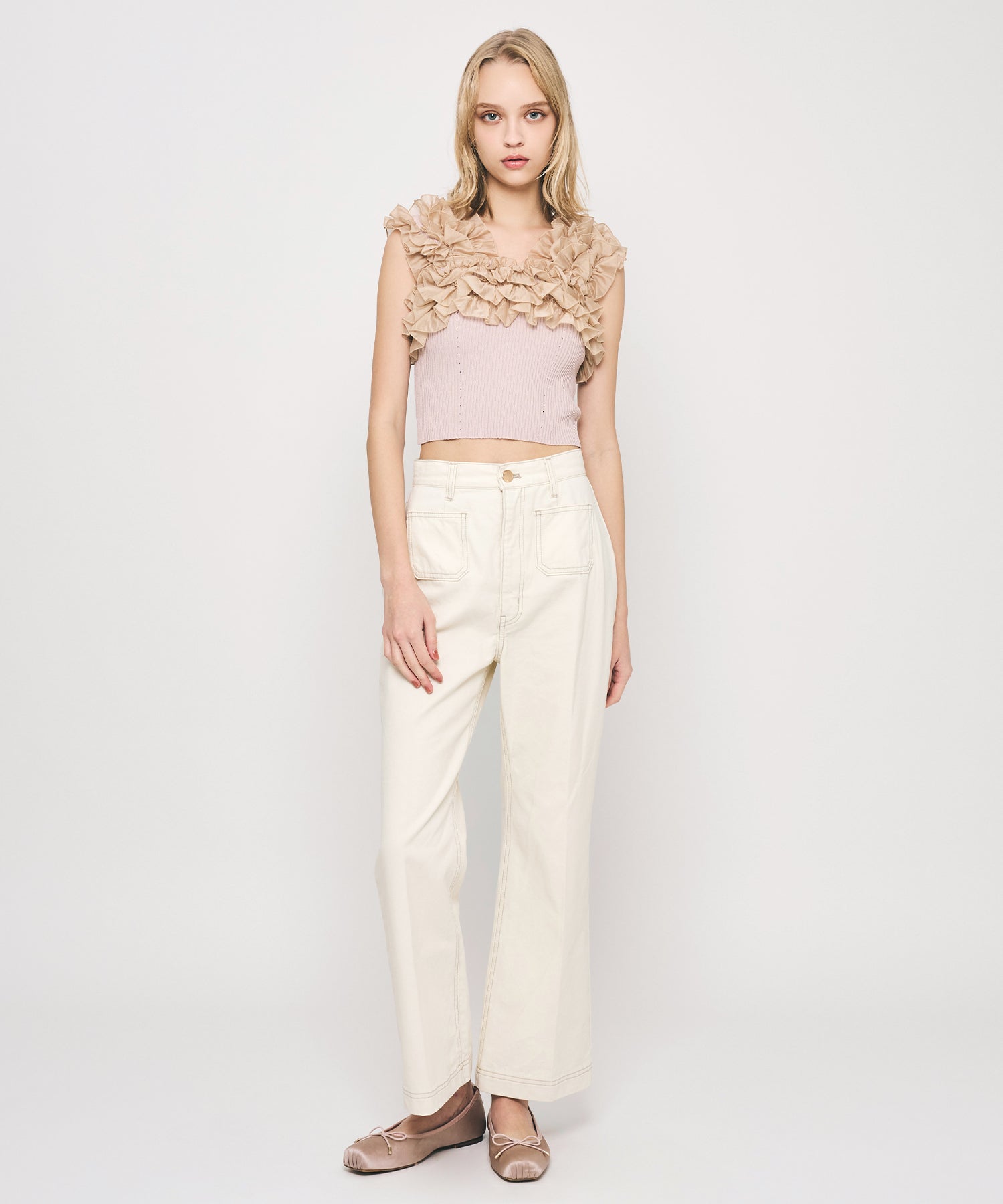 【予約】パッチポケットデニムパンツ