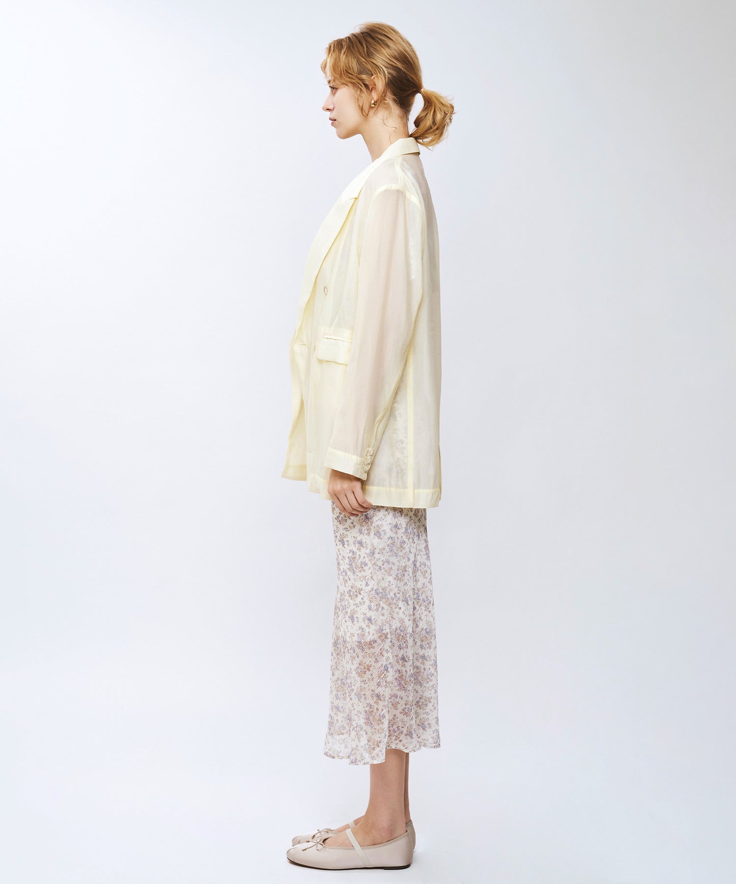 シアーダブルブレストジャケット