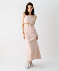 千鳥格套裝人魚裙