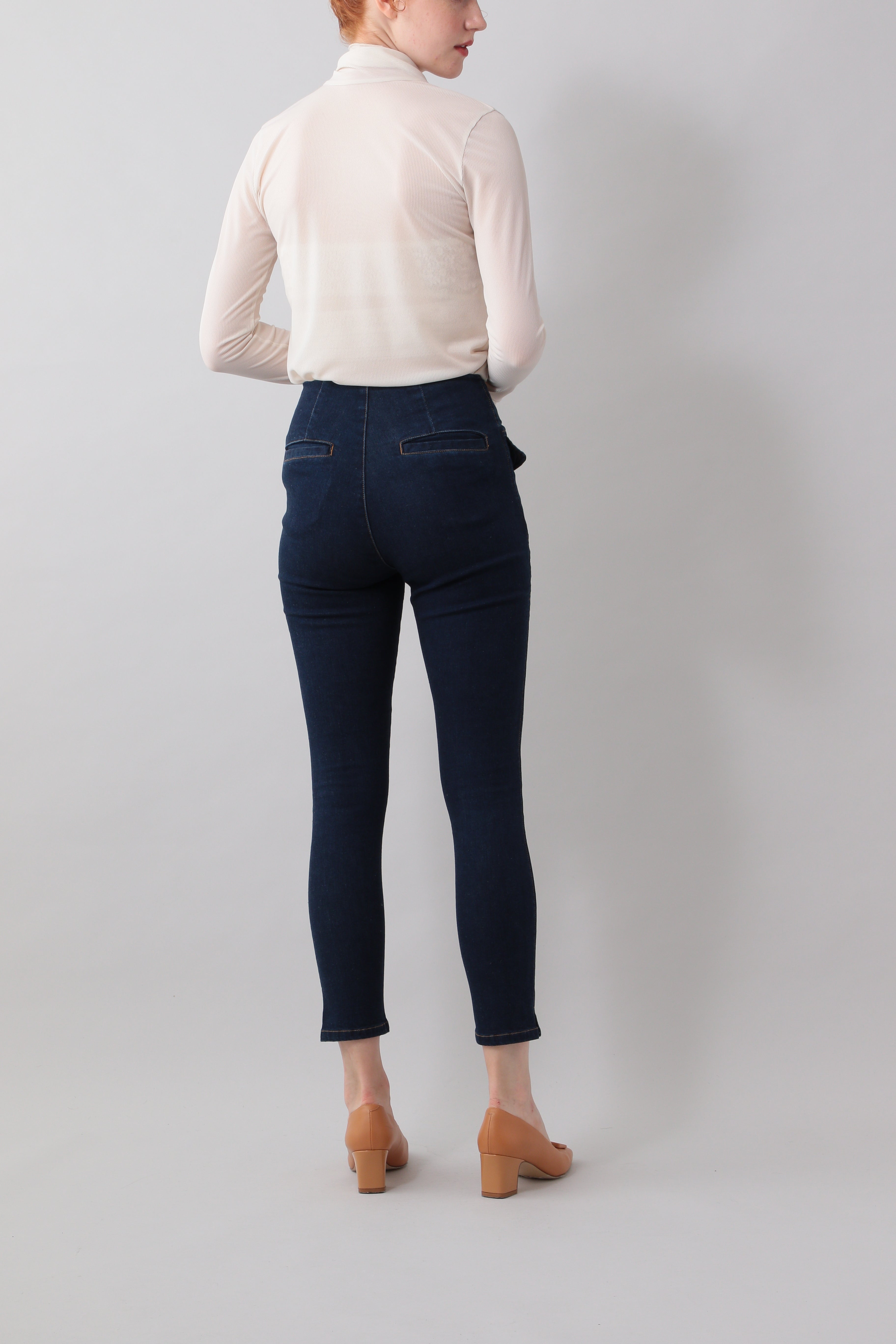 High waist skinny pants