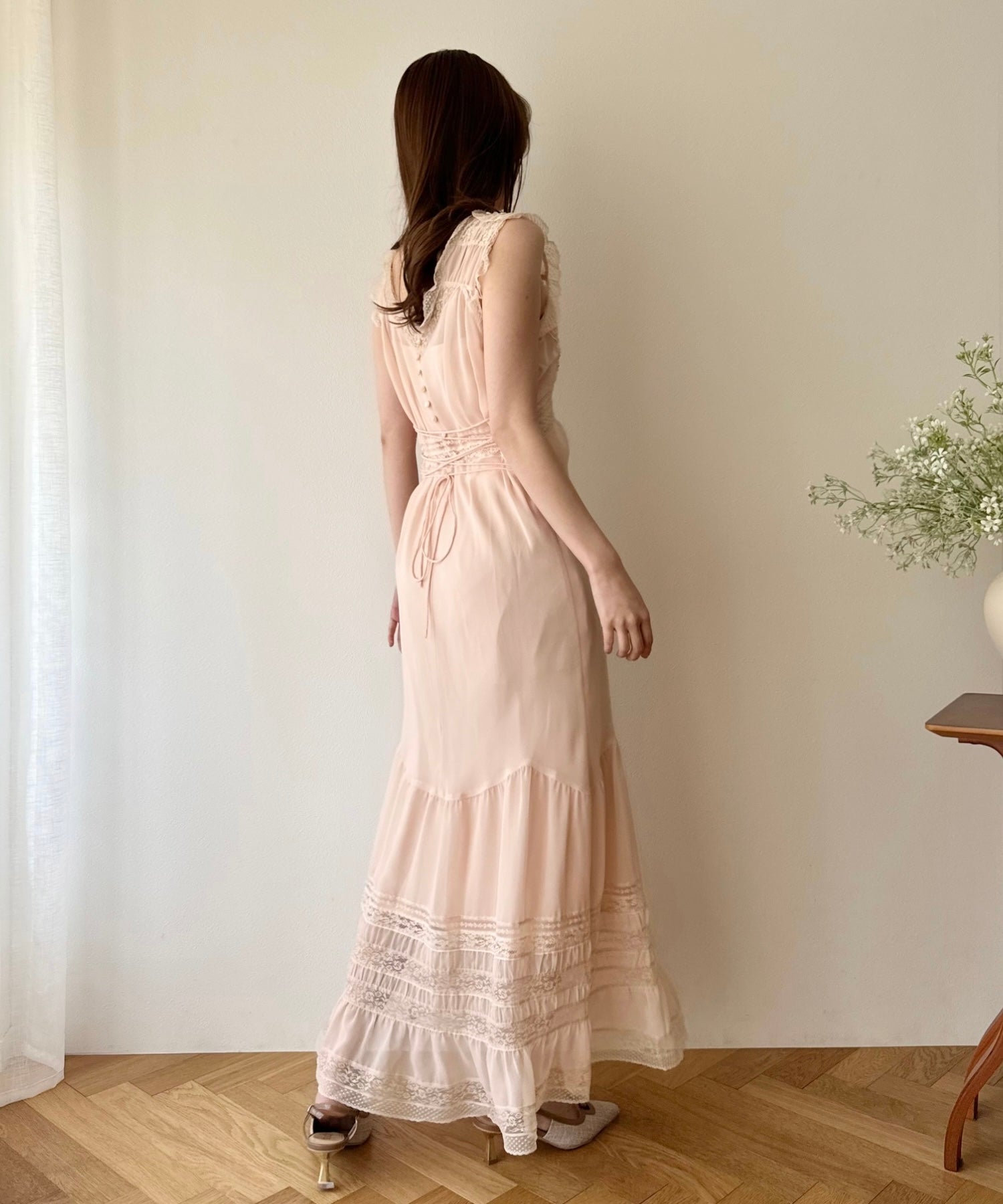 Lace Chiffon Victorian Dress