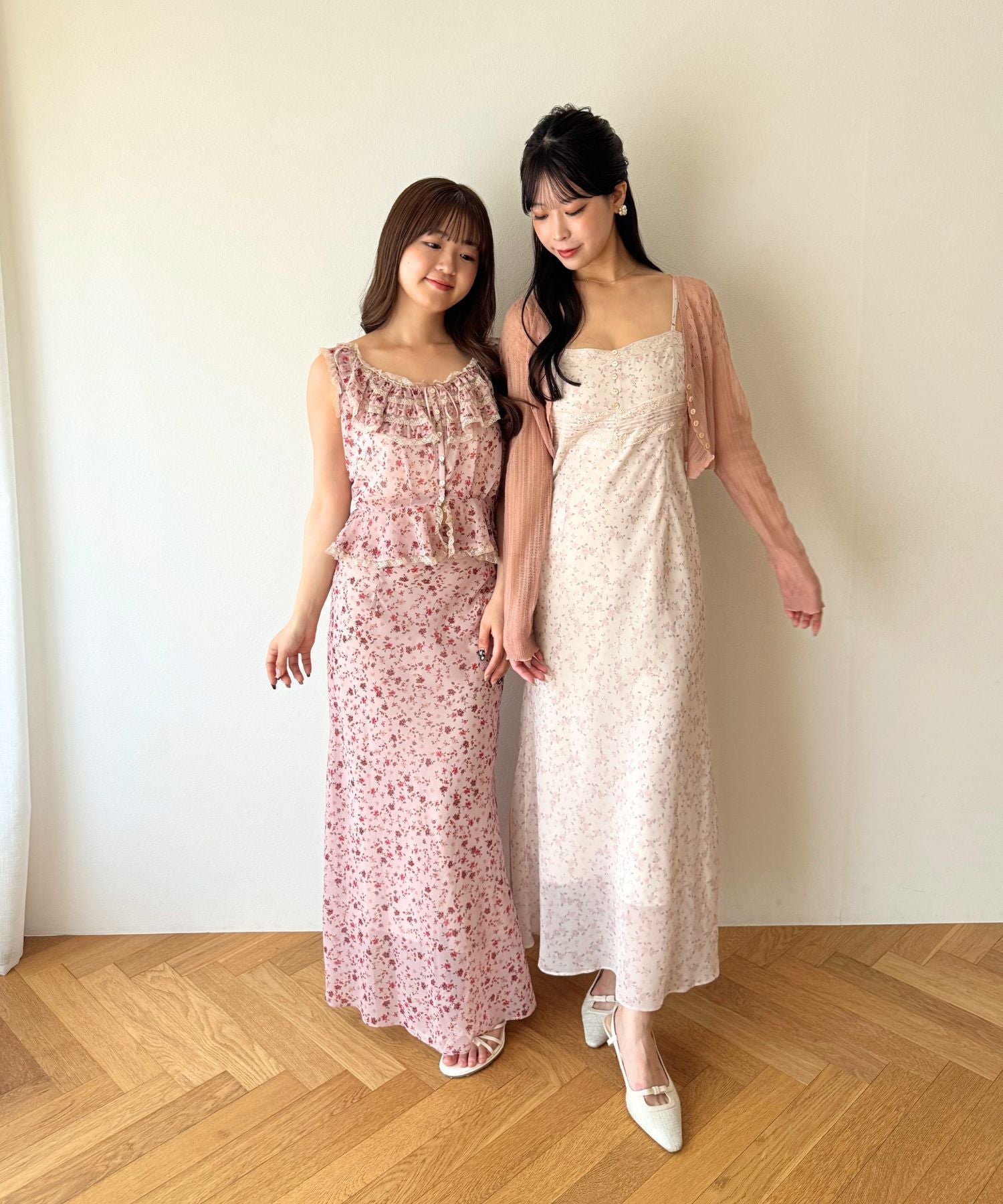 シフォンフルールレースMIXドレス