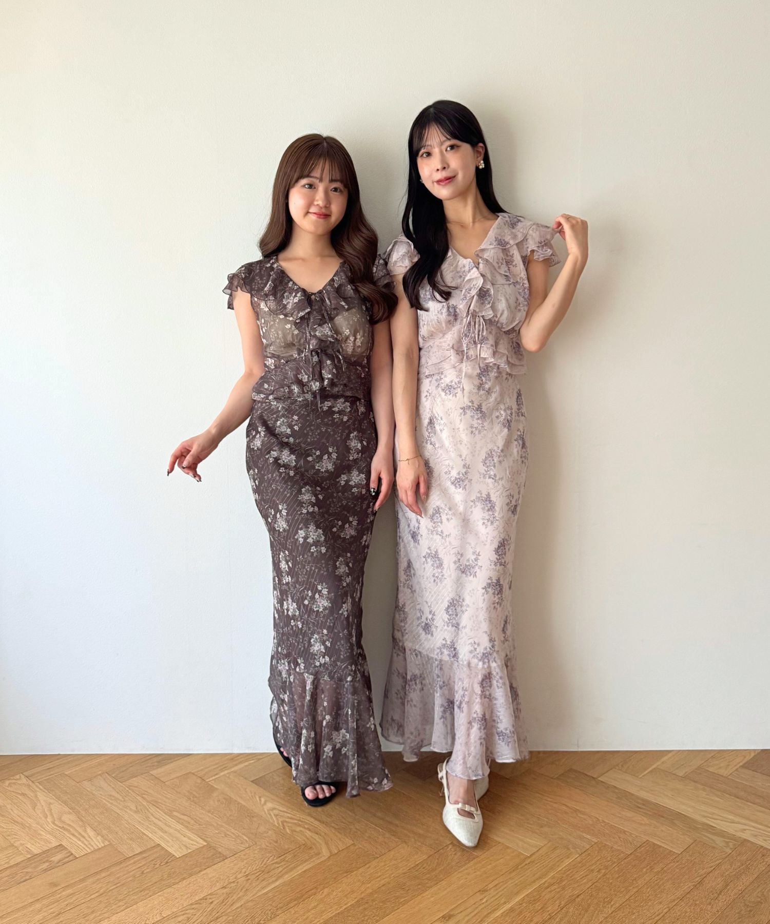 Violetteラメシフォンスカート