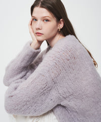 Alpaca ブラッシュドニットプルオーバー