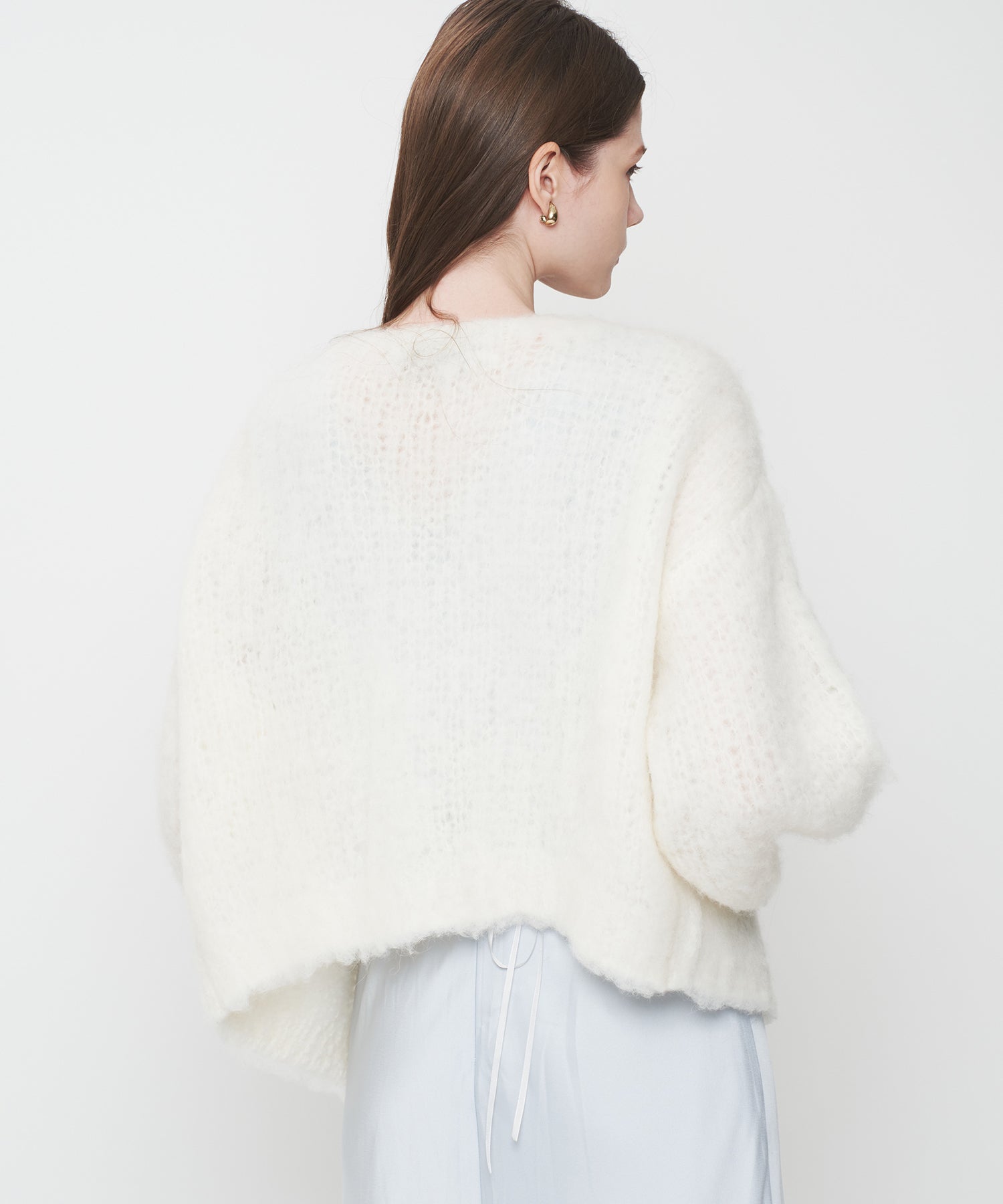 【予約】Alpaca ブラッシュドニットカーディガン