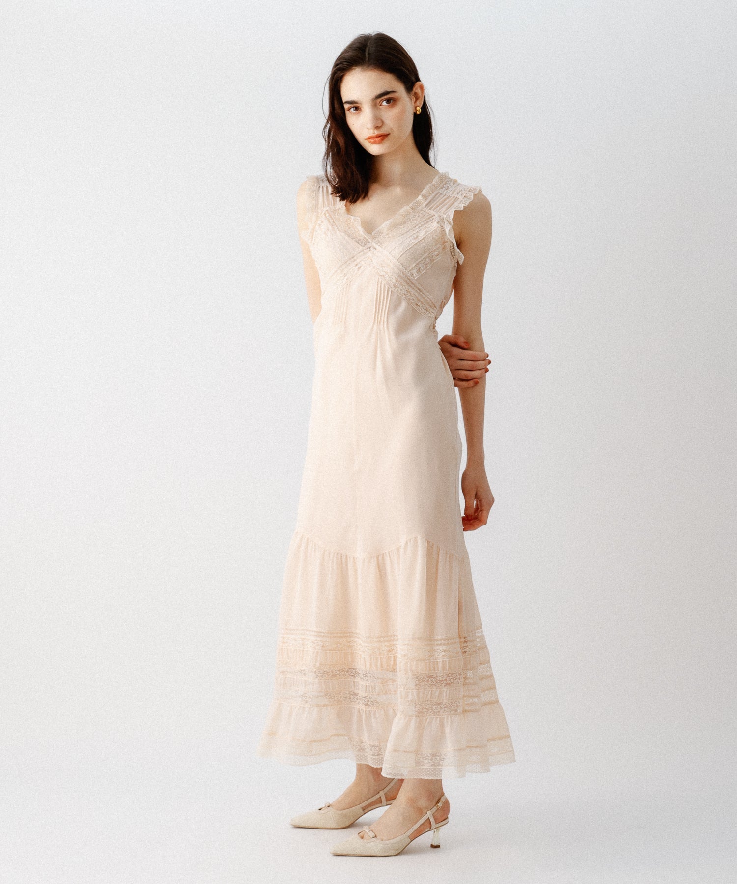 Lace Chiffon Victorian Dress