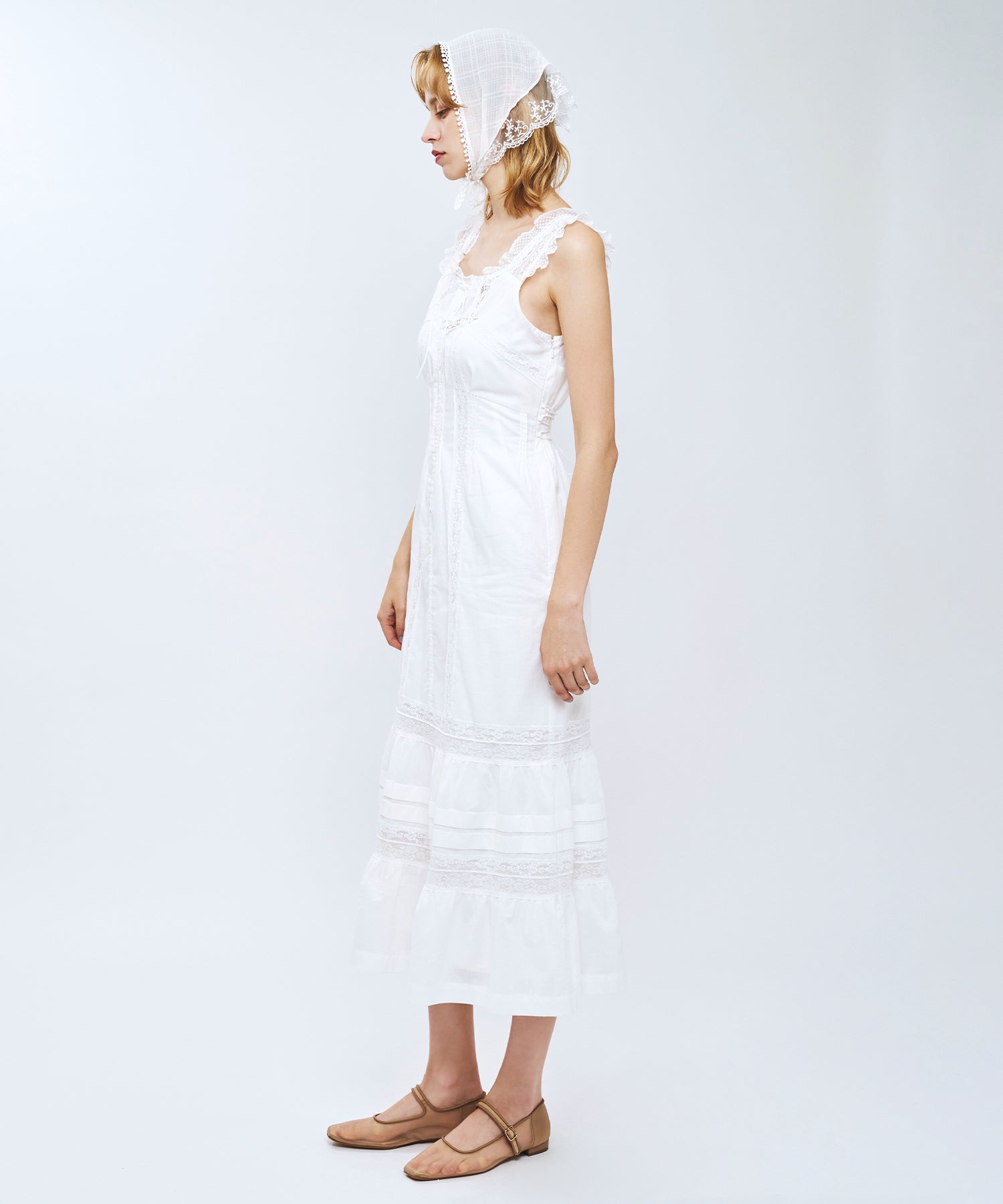 【予約】レースMIXヴィクトリアンワンピース