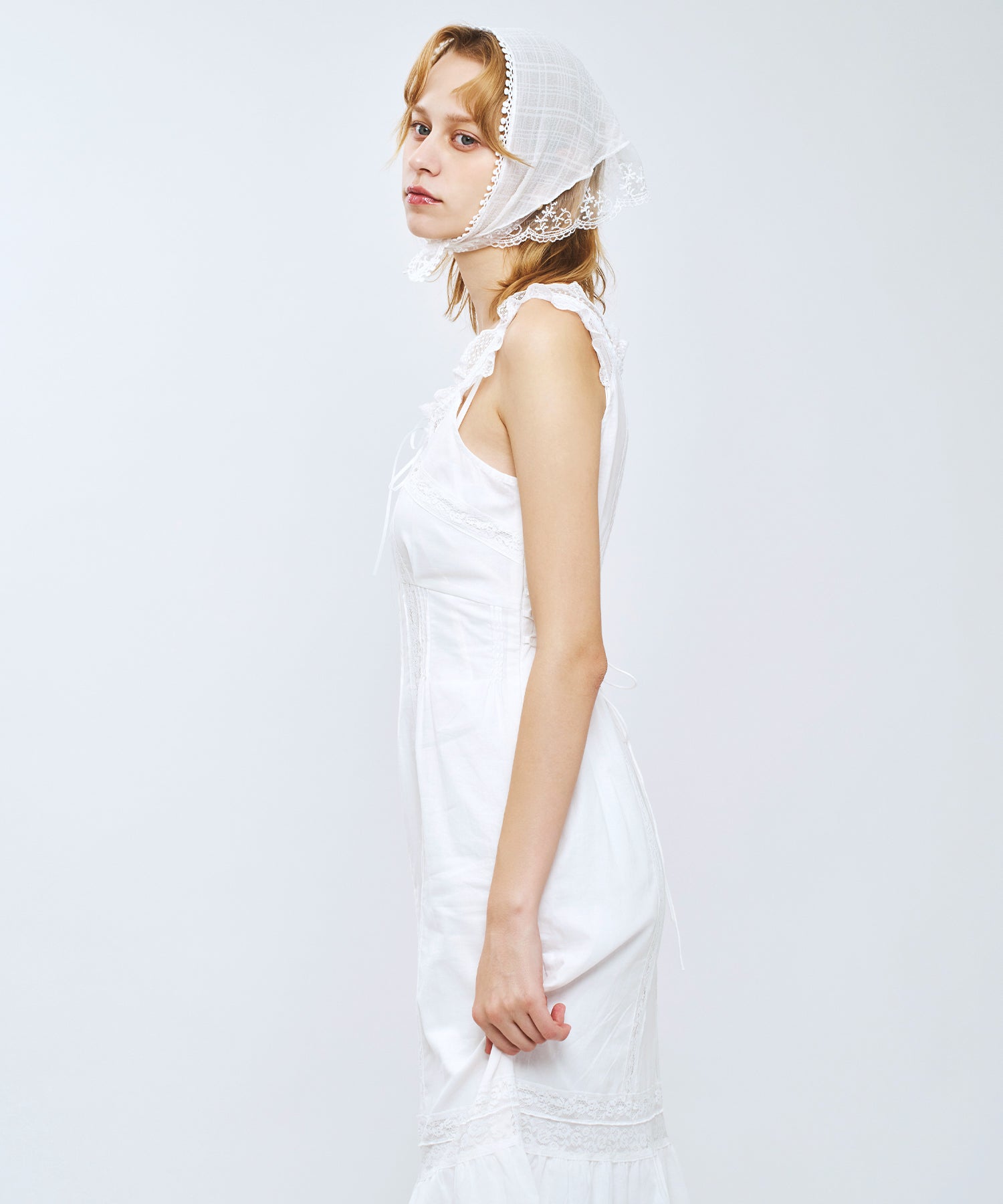 【予約】レースMIXヴィクトリアンワンピース