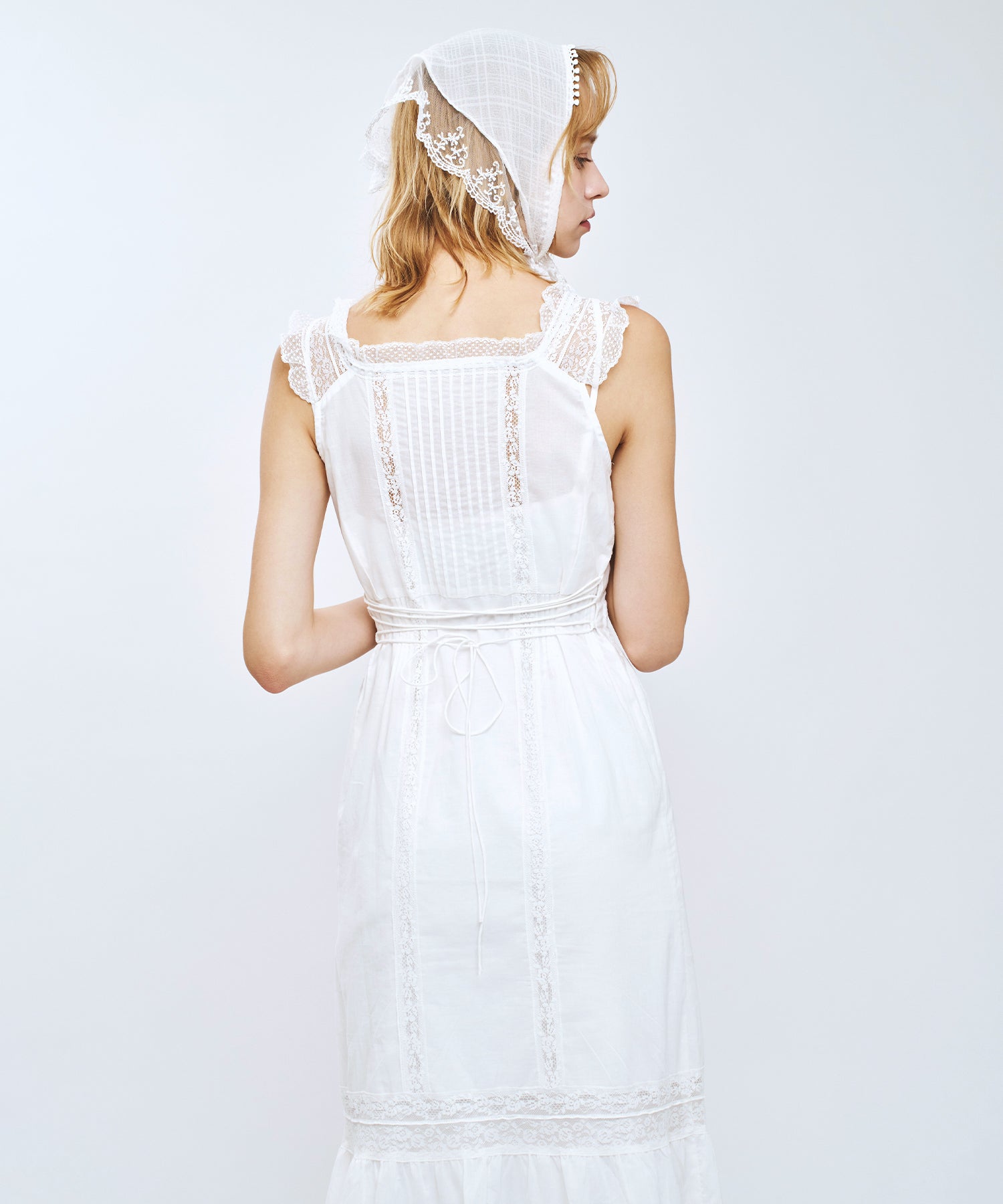 予約】レースMIXヴィクトリアンワンピース