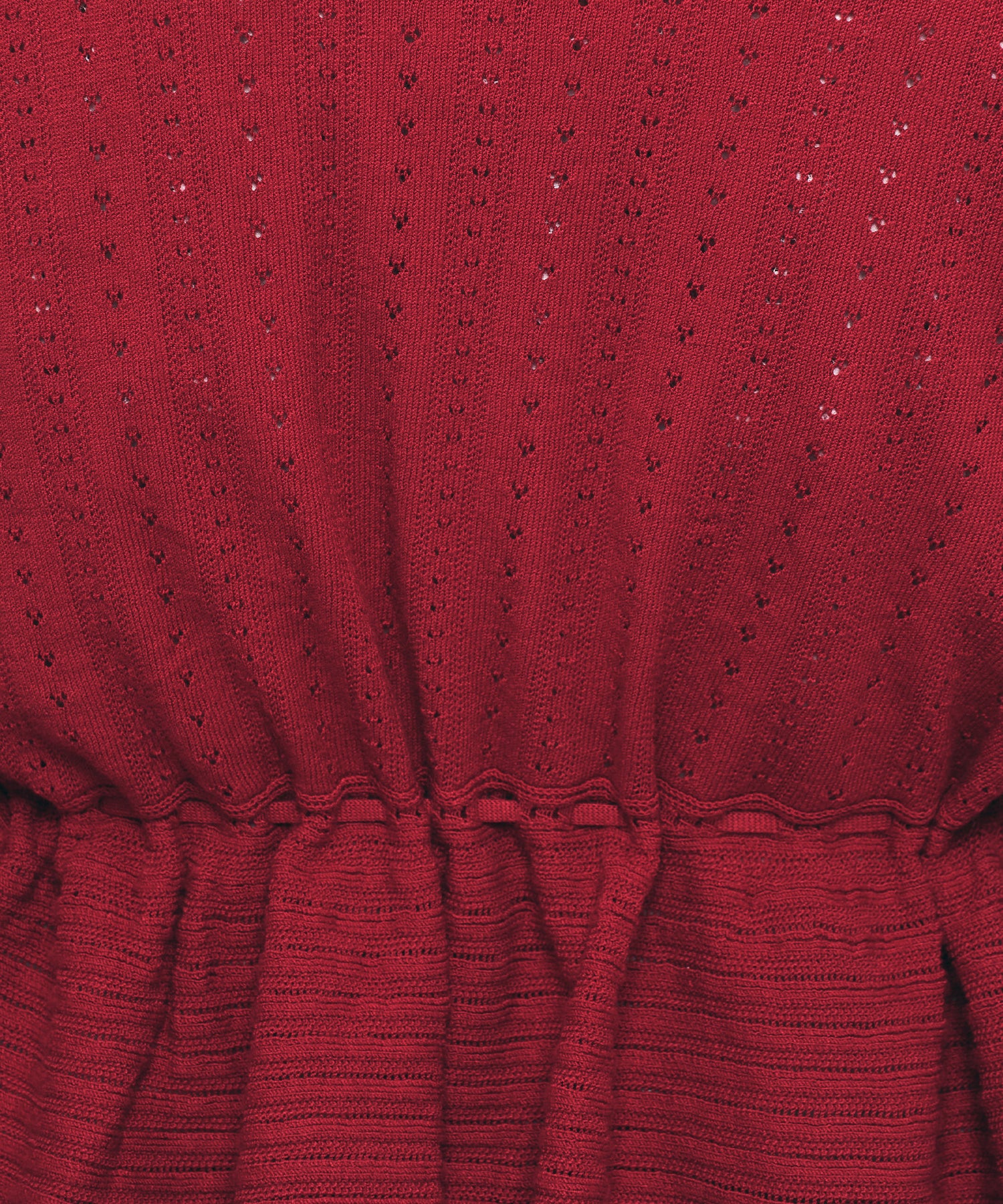 MIXパターンアイレットカーディガン