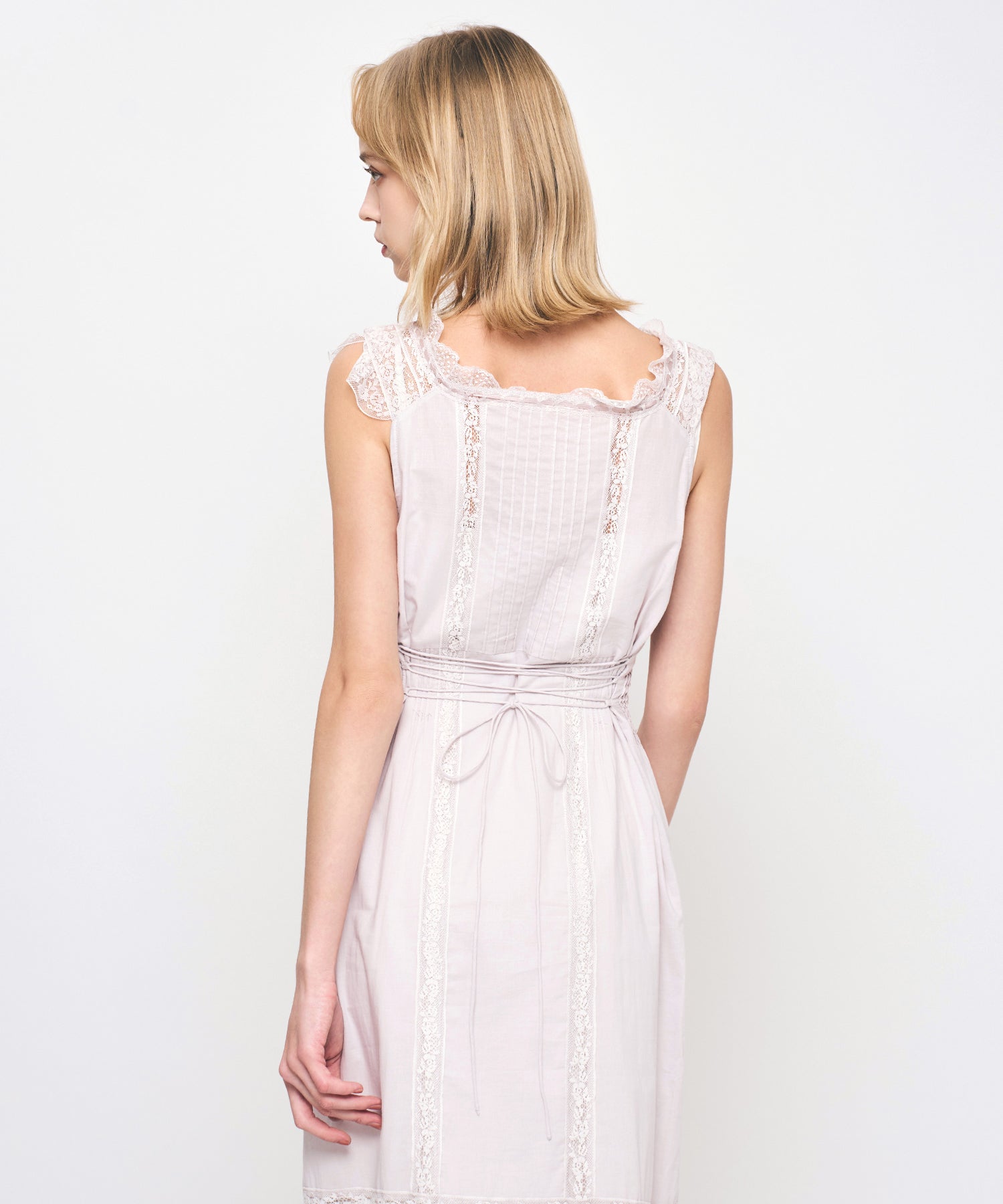 【予約】レースMIXヴィクトリアンワンピース