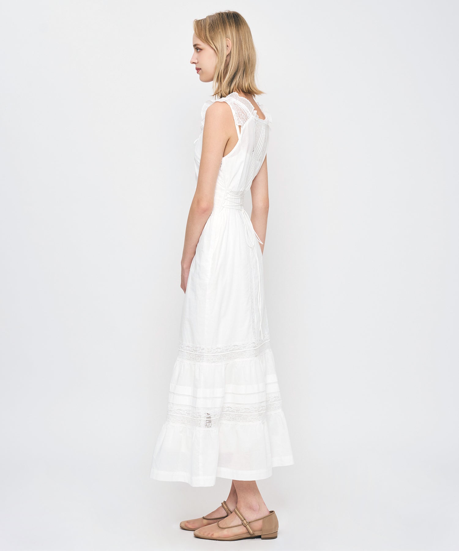 【予約】レースMIXヴィクトリアンワンピース