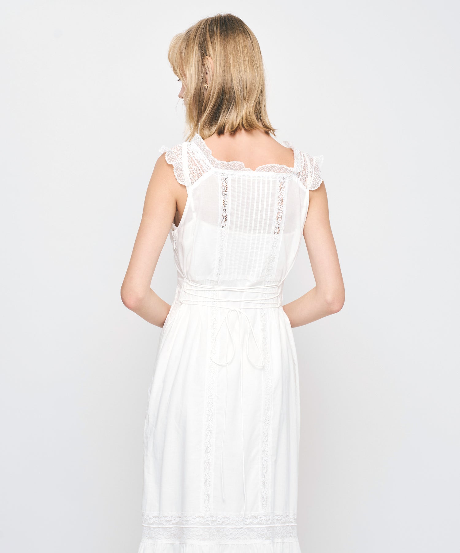 【予約】レースMIXヴィクトリアンワンピース