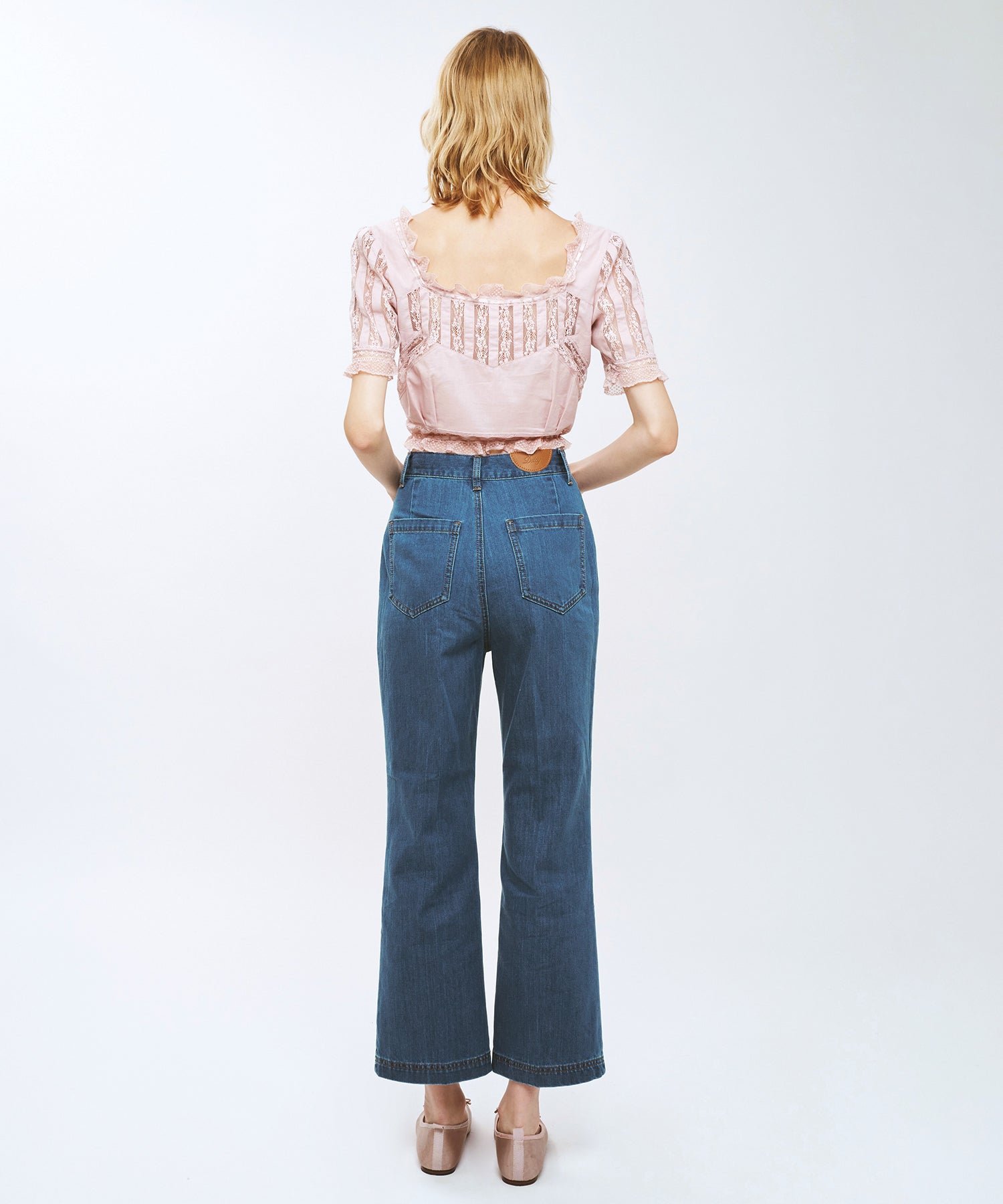 レースMIXヴィクトリアンブラウス