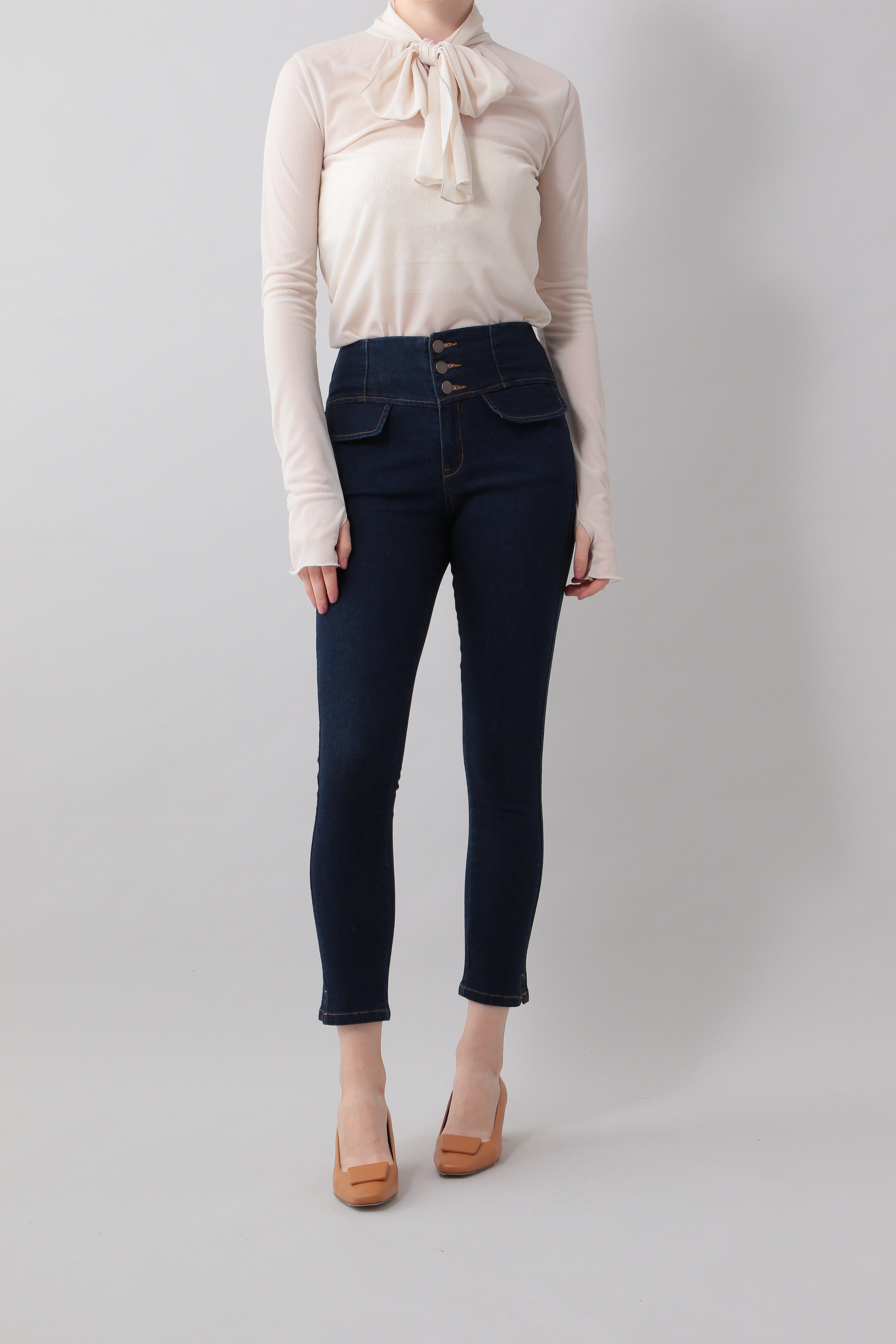 High waist skinny pants