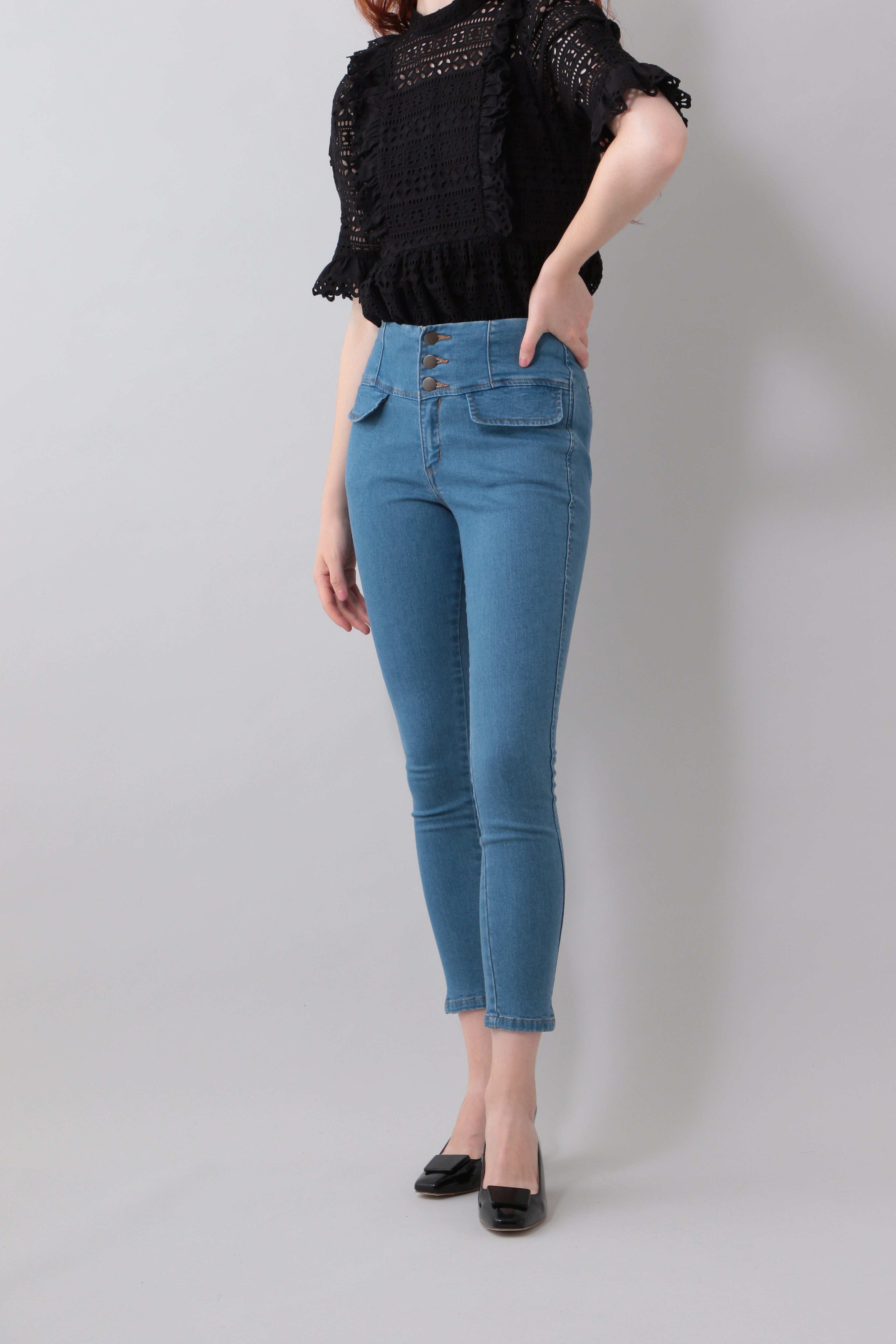 High waist skinny pants