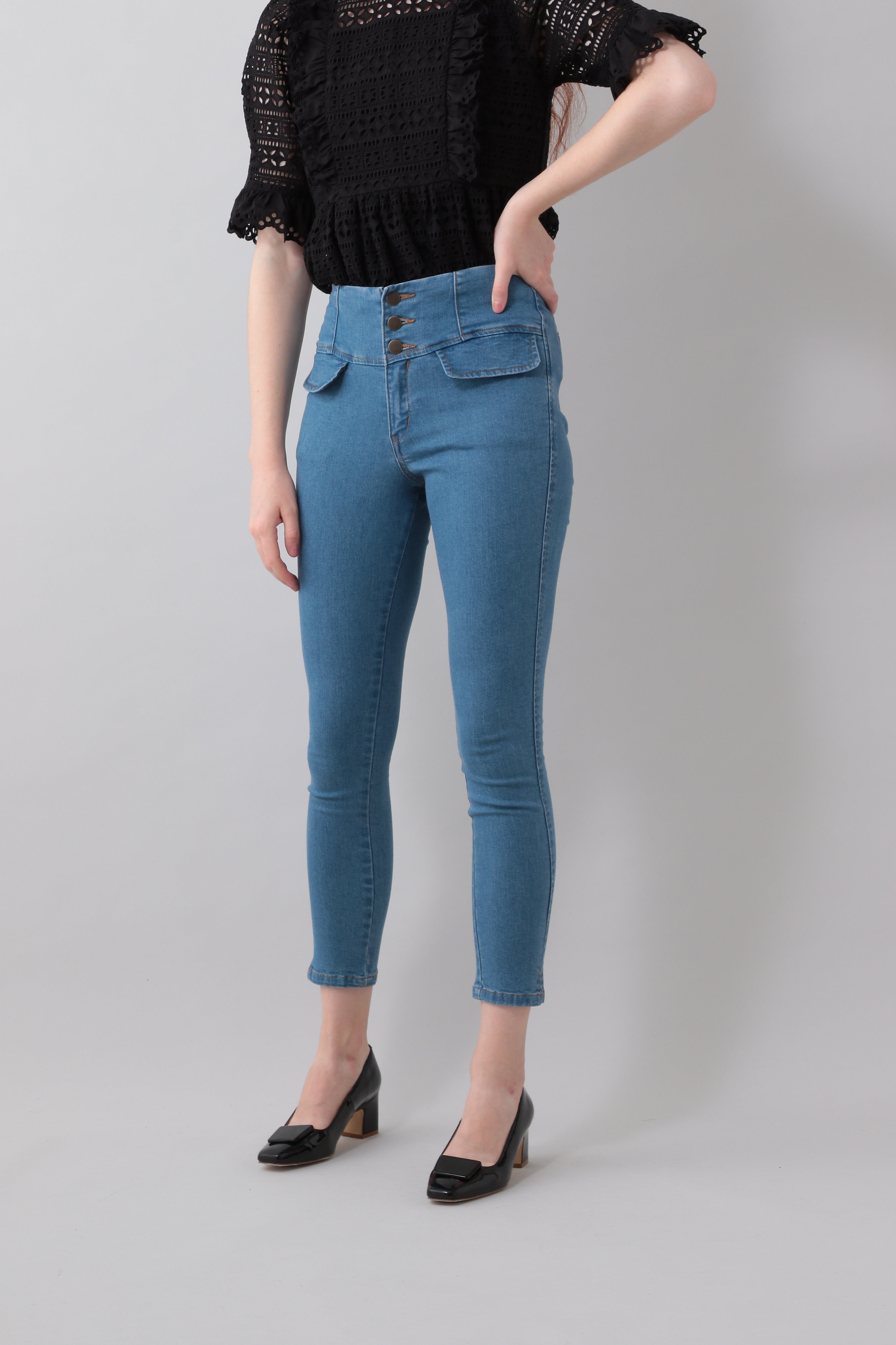 High waist skinny pants