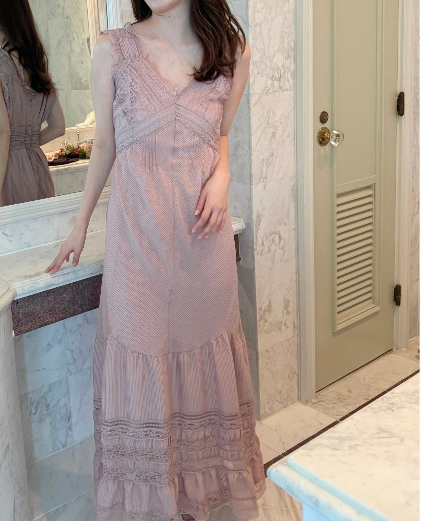 Lace Chiffon Victorian Dress