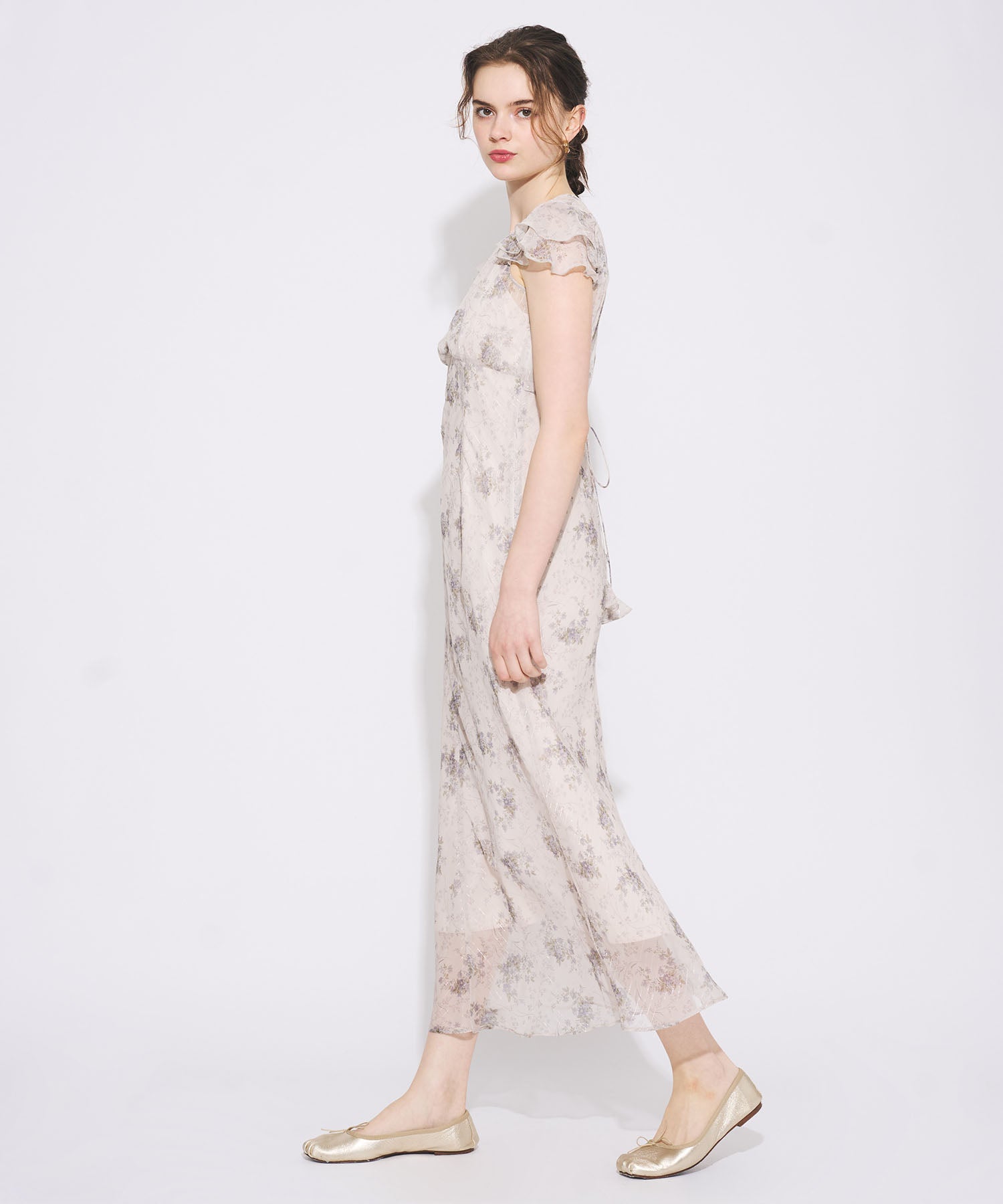 Deicy VIOLETTEラメシフォンドレス 新品 Violetteラメシフォンドレス