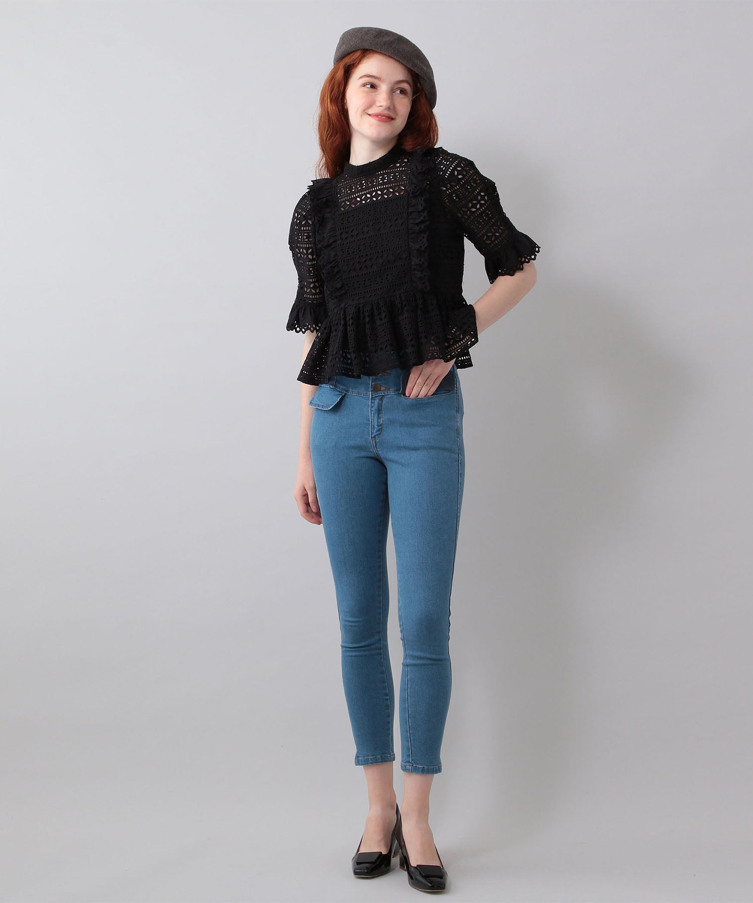 High waist skinny pants