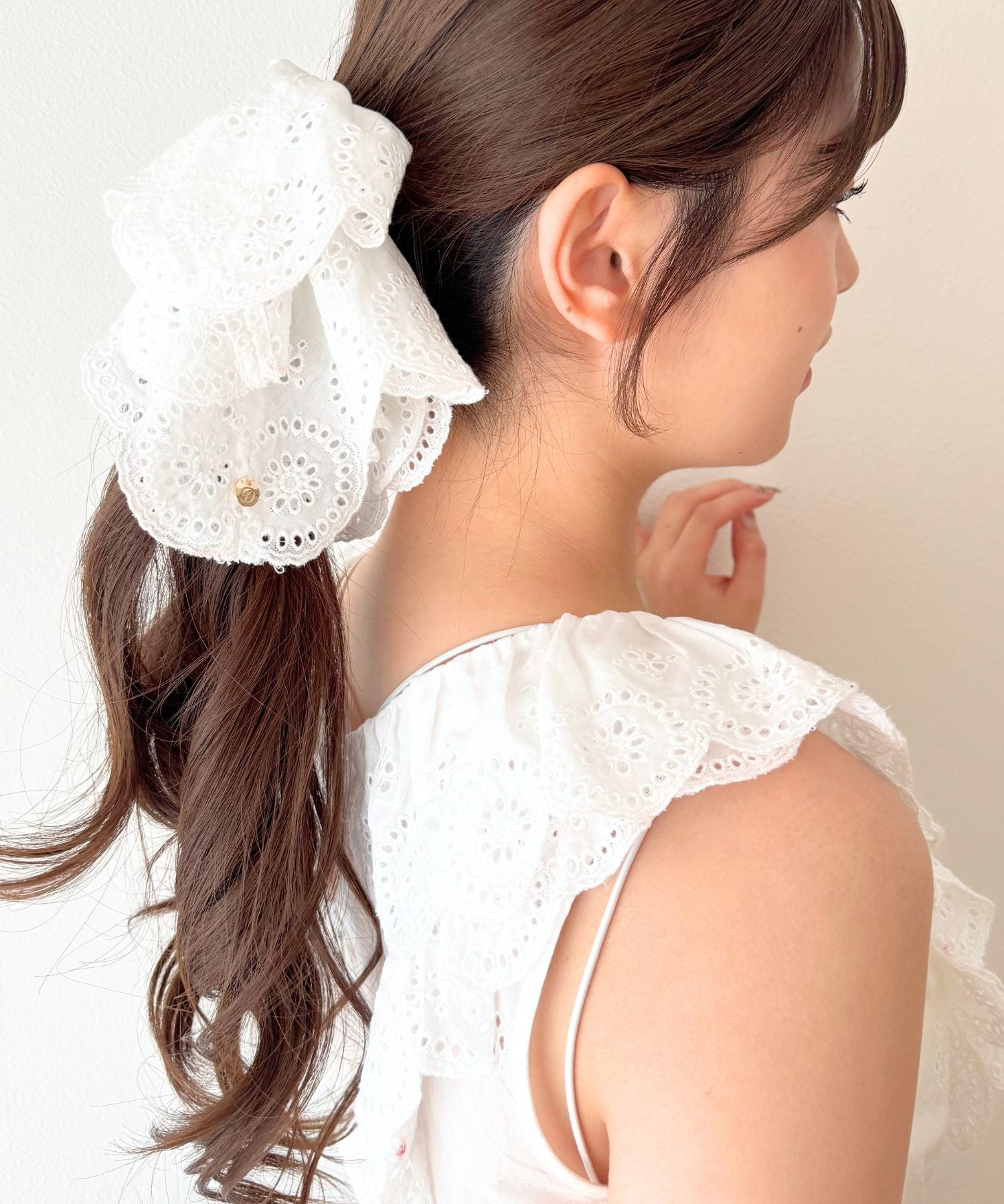 コットンボイルフラワーブラウス