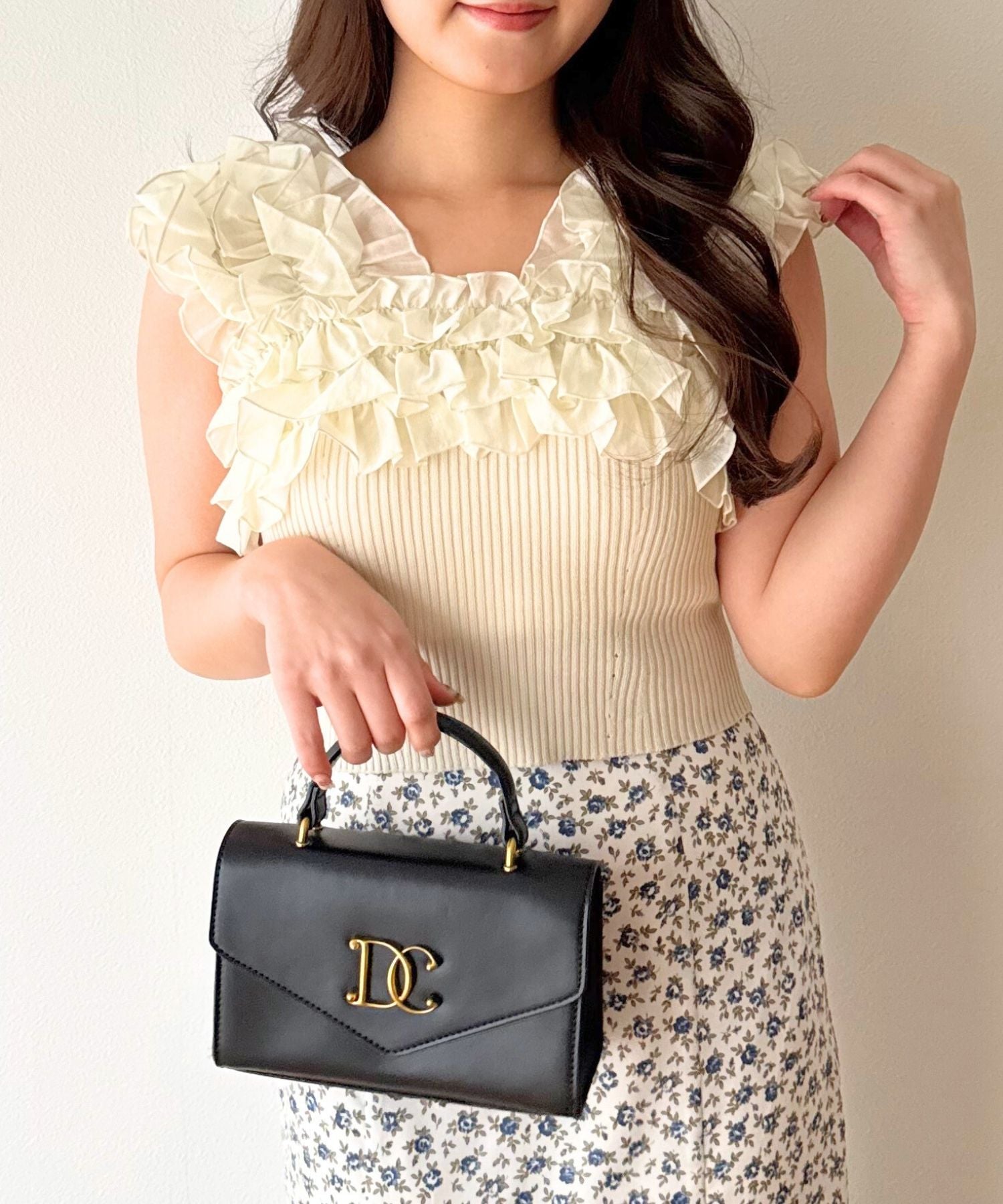 フリル2wayオフショルニット