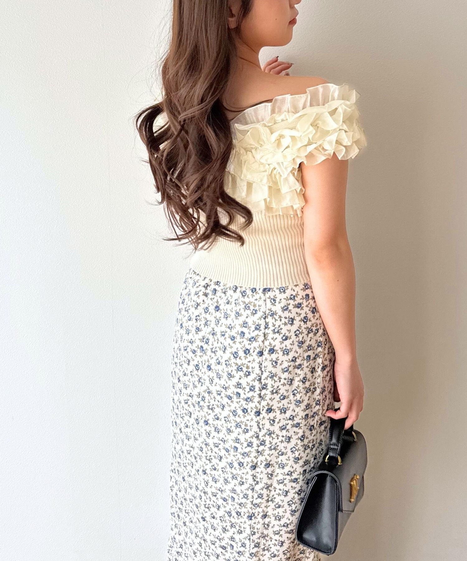 フリル2wayオフショルニット