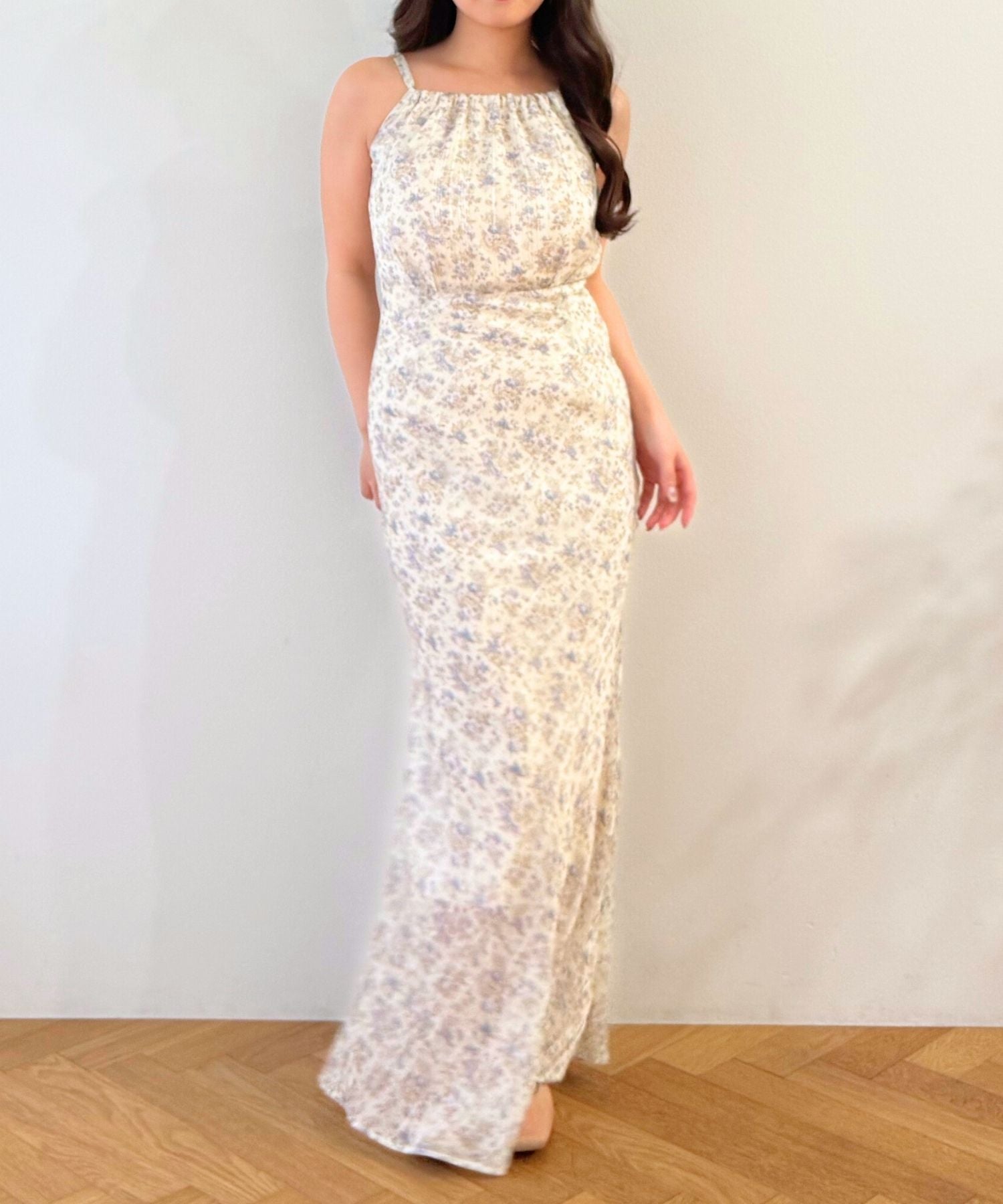 【予約】フルールラメシフォンキャミドレス