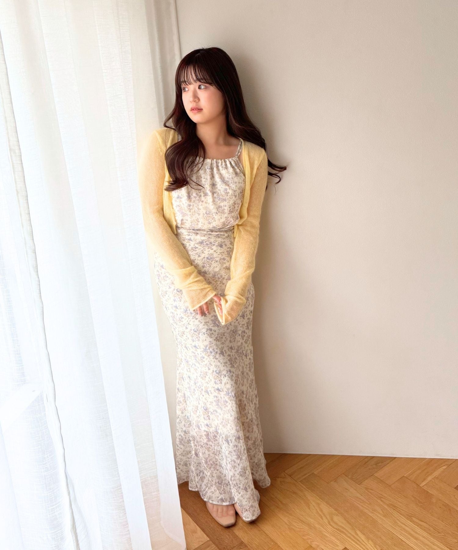 フルールラメシフォンキャミドレス
