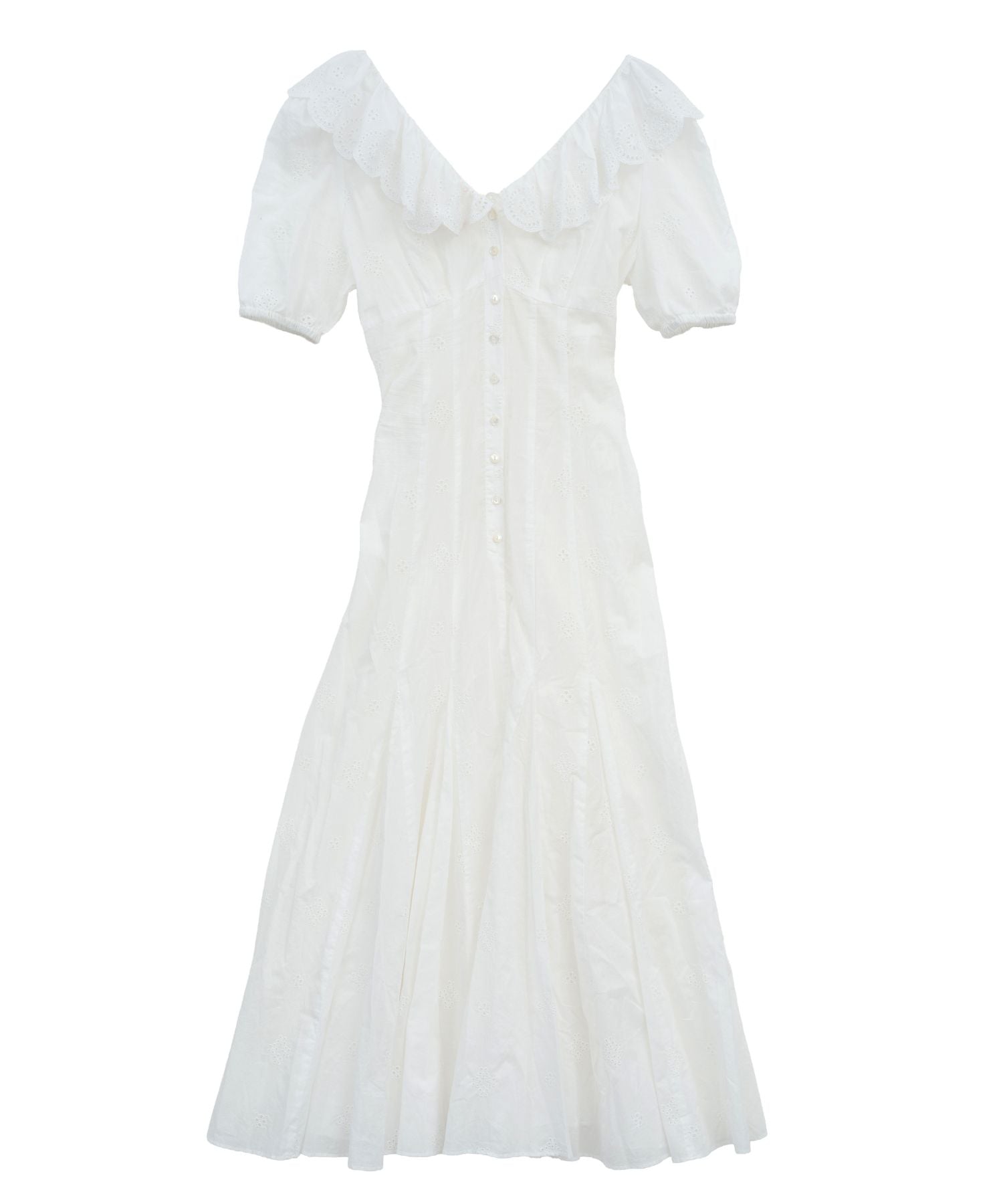 コットンボイルフラワーワンピース