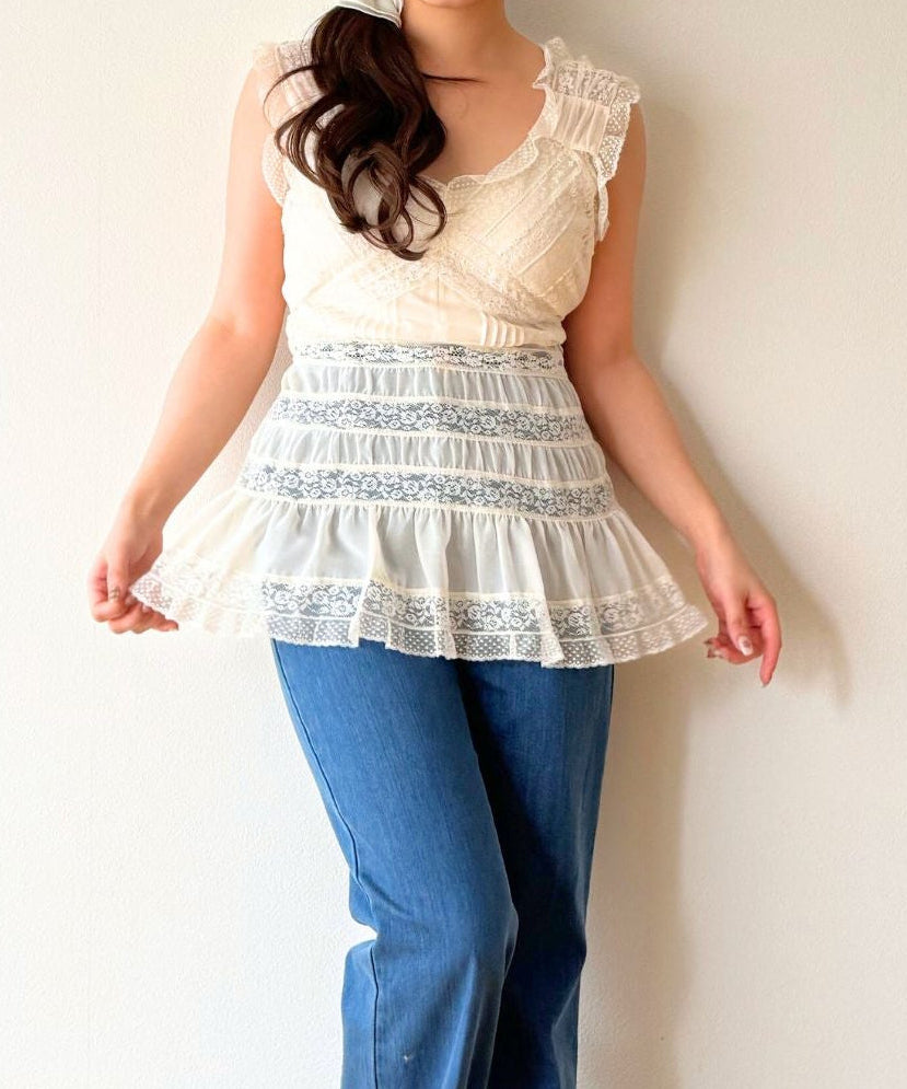 【予約】レースMIXバリエブラウス