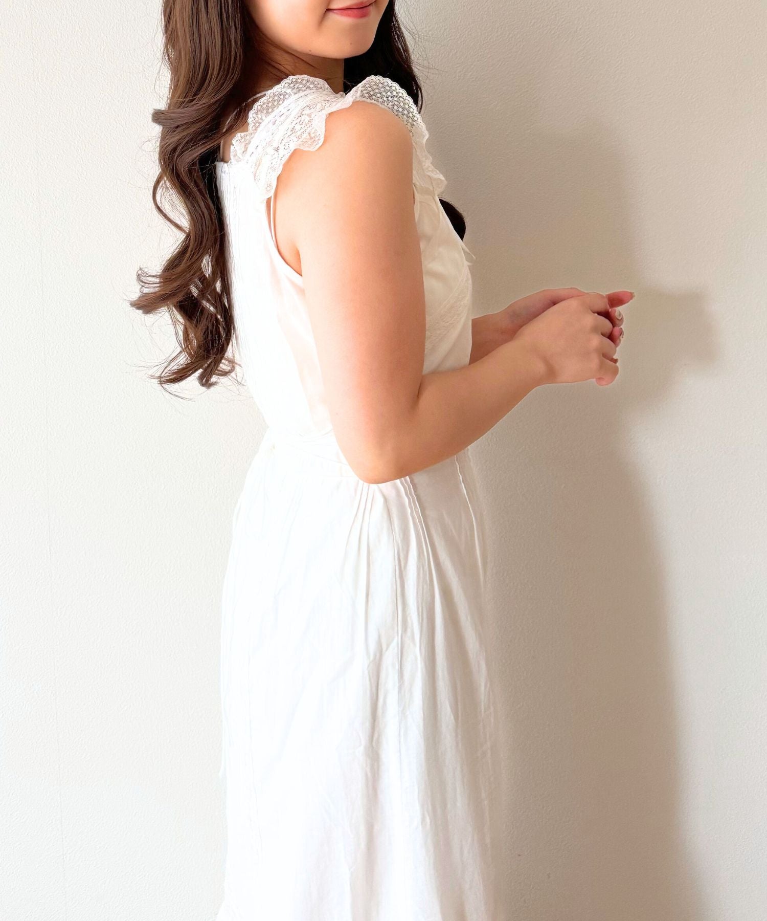 【予約】レースMIXヴィクトリアンワンピース