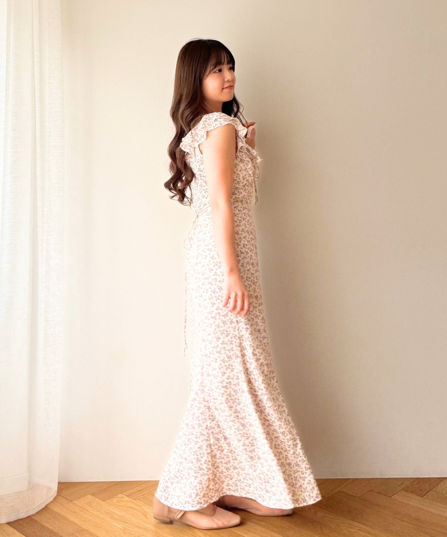 ローズフリルワンピース