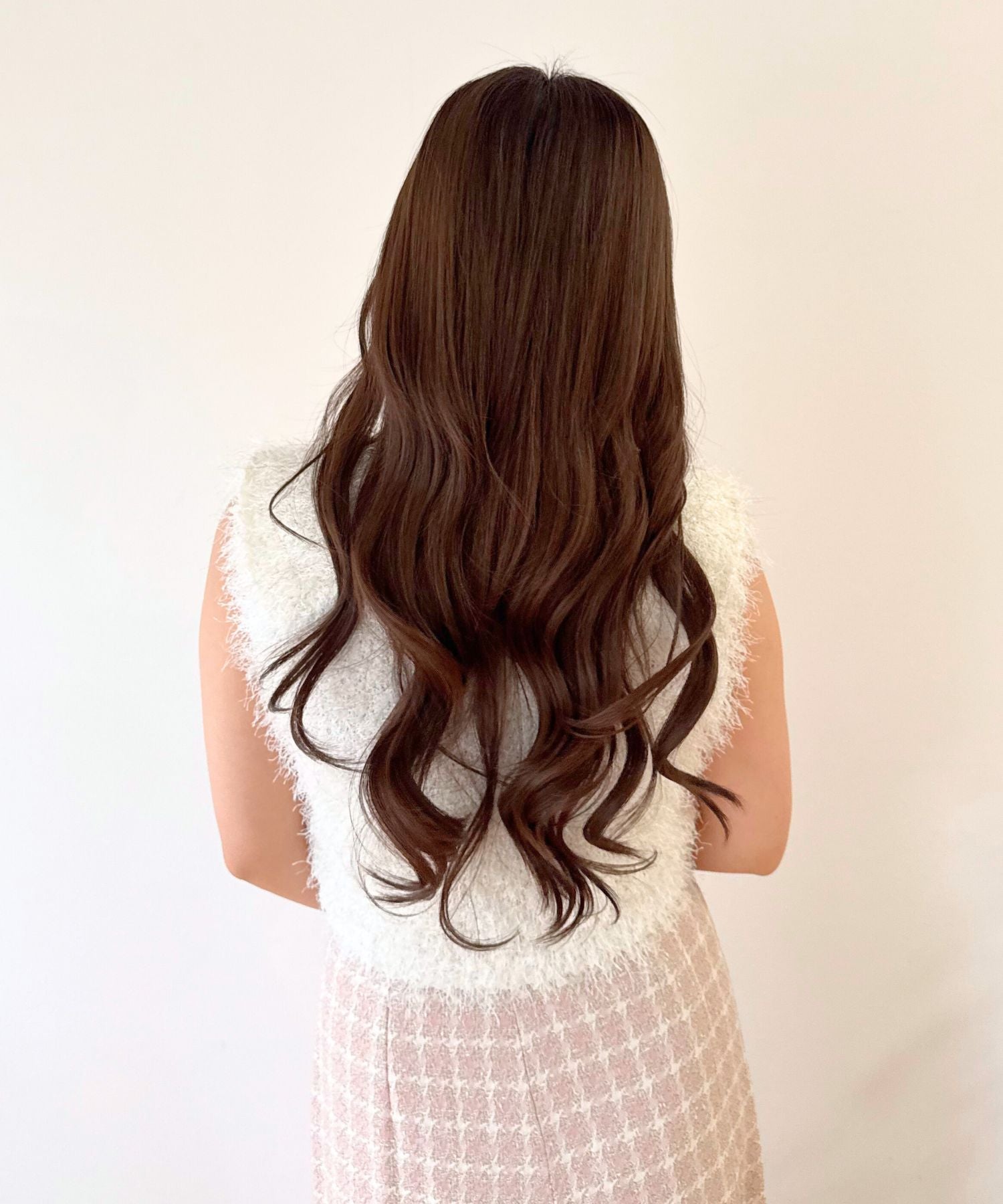 リボンシャギーカラーニット